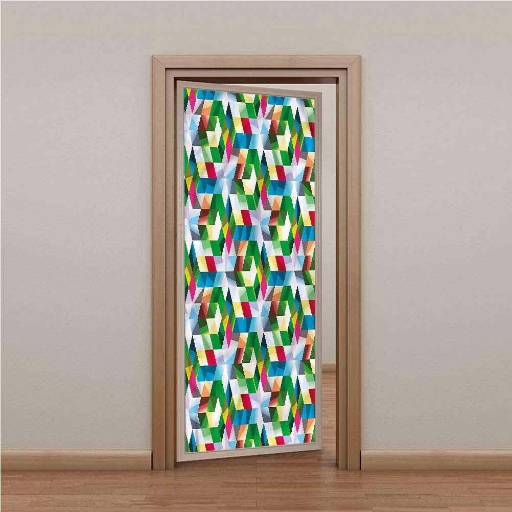 3D Door Wall Murals Wallpaper Door Stickers, Modern