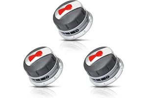 DEEKOOL Upgraded 88848 Gas Grill Burner Knobs, Compatible with Weber Genesis 300 Series (2011-2016) Gas Grills, 3 Pack