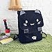 DanSoul Fashion Backpacks for Teen College Students Cute Kitty Knapsack Purse Women Travel Canvas Causal Bag Black - Pink Cat