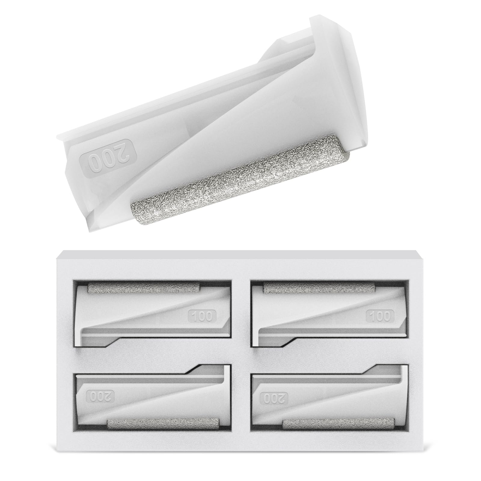 Photo 1 of PELCAS Diamond Exfoliating Head Set, 4PCS Dermaplaning Replacement Head for Women Face, Painless Exfoliation & Dead Skin System at Home Only for PELCAS Dermaplaning Tool (BV18-712)-Device Not Included