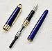 Jinhao Blue Fountain Pen Fine Nib Writing Pen with Ink Refill Converter Signature Collection Set