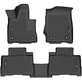 Husky Liners Weatherbeater Floor Mats | Fits 2020-2026 Lincoln Aviator | Front & 2nd Row, 3-pc Black - 99331