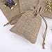 Mudder Burlap Bags with Drawstring Gift Bags for Wedding Party and DIY Craft, 4.5 x 3.5 Inch, Lot of 20