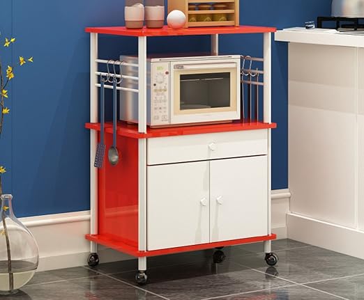 GLFZWJ Estante Baja Locker Estante, Microondas Horno ...