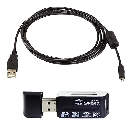 Excelshots USB Cable for Nikon DSLR D5100 Camera, and USB Computer