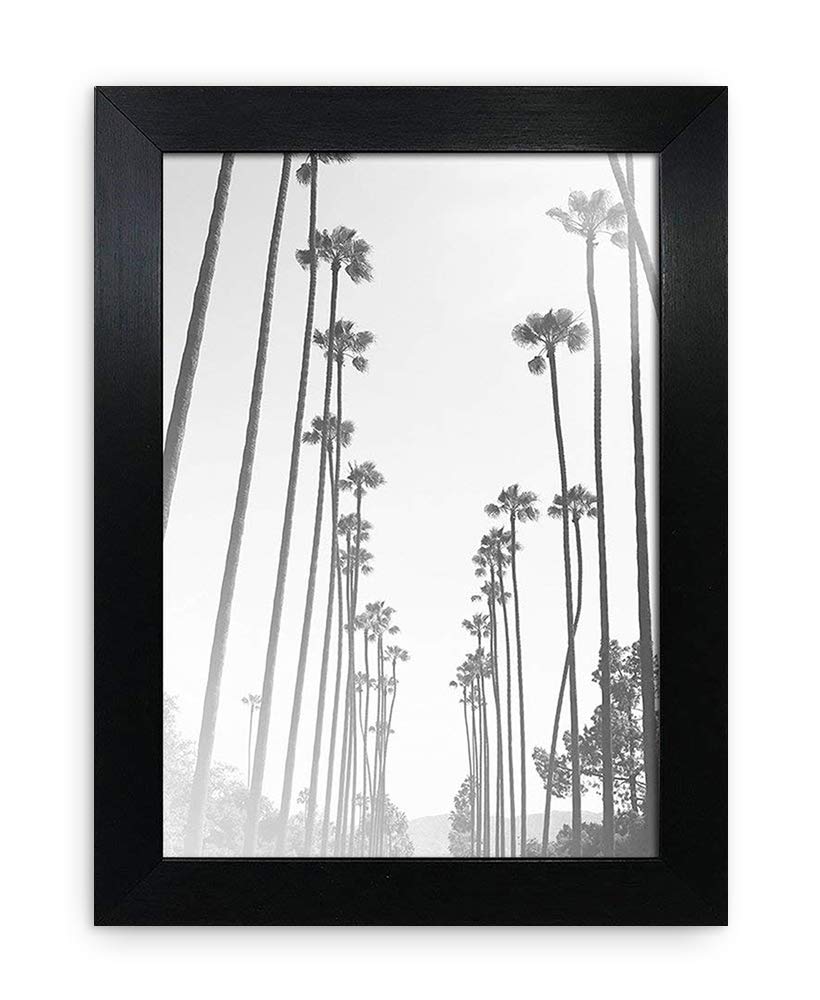 A5 / 14.8x21cm Oxford Black Photo Frame GLASS Window Thin Picture