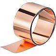 uxcell Copper Sheet Roll 3500mm x 100mm x 0.4mm, 99.9% Pure Copper Strip Copper Flashing Metal Foil Plate for Electricity DIY Projects (Multiple Sizes)