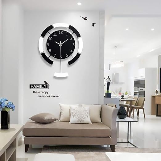 Eth Minimalista Moderno Hierro Reloj De Arte Cartas De Pared Hogar