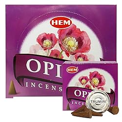 Opium Incense Cones and Cone Incense Burner Bundle