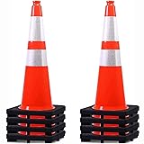 (8 Pack) BESEA 28” inch Traffic Safety Cones