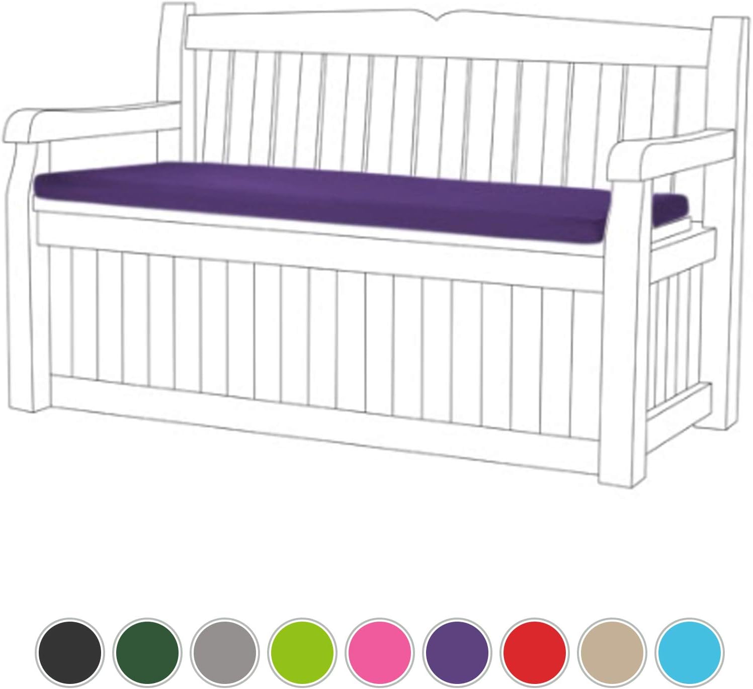 Almohadilla para banco de almacenamiento resistente al agua (banco no