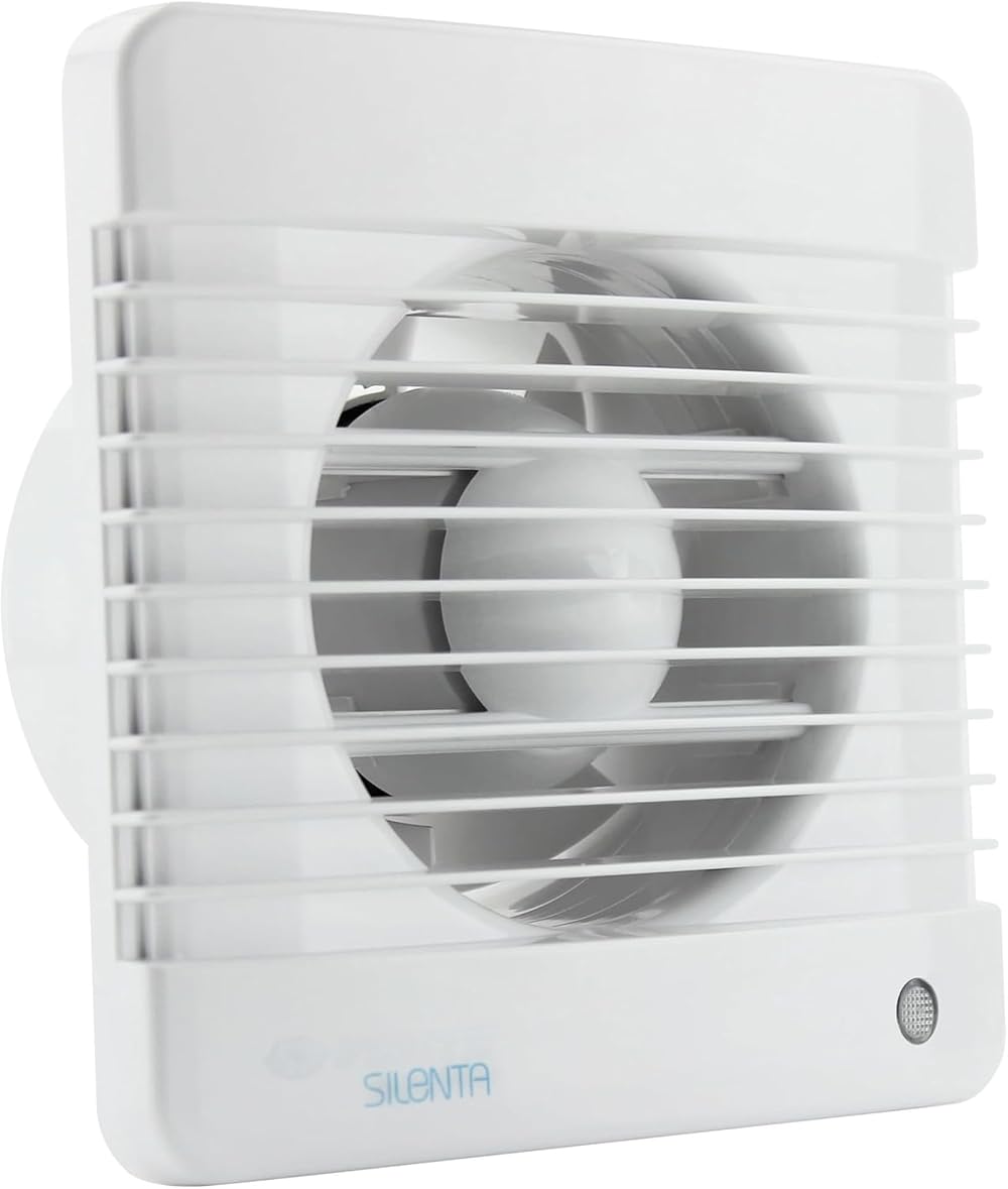 VENTS Silenta 100mm Bathroom Extractor Fan White 78 m³/h 26 dBA