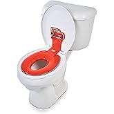 Bright Starts Disney Baby Cars Lightning McQueen Flip & Sit Potty Training Seat, Attaches to Toilet Securely, Space Saving Design Fits Most Toilets, Easy to Clean