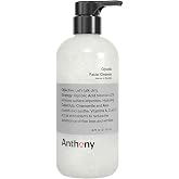 Anthony Glycolic Facial Cleanser for Men, Daily Exfoliating &amp; Hydrating Face Wash, Shave Prep, Non-Foaming, Deep Cleansing, Gentle on Sensitive Skin, Removes Dirt &amp; Oil, Smooths Texture, 16 Fl Oz