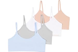 TAHARI Girls' 4-Pack Seamless Bralette Set