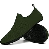 QZKDM Lightweight Slip on Grip Indoor House Slippers Barefoot Non Slip Home Exercise Yoga Shoes for Men Women