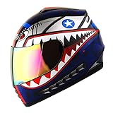 WOW Motorcycle Full Face Helmet Street Bike BMX MX