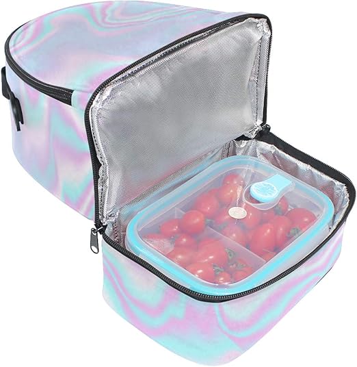 pastel pink lunch box