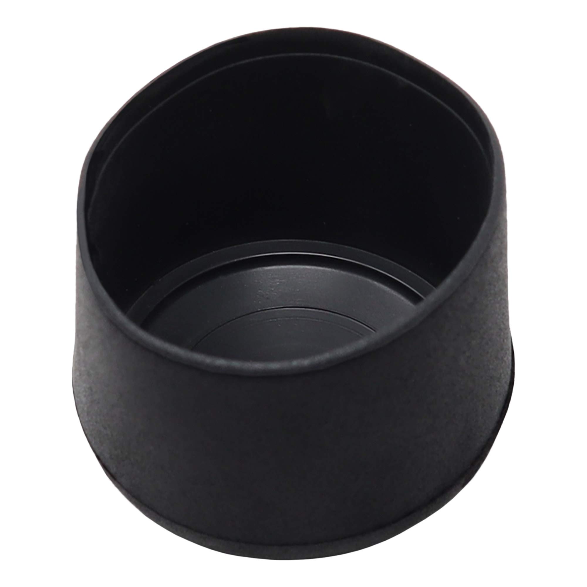 Adsamm® / 16 x Leg tips for round tubes / for round tubes Ø 1.57 - 1.61 '' (40 - 41 mm) / black / round | quality outer caps for tubular steel chairs