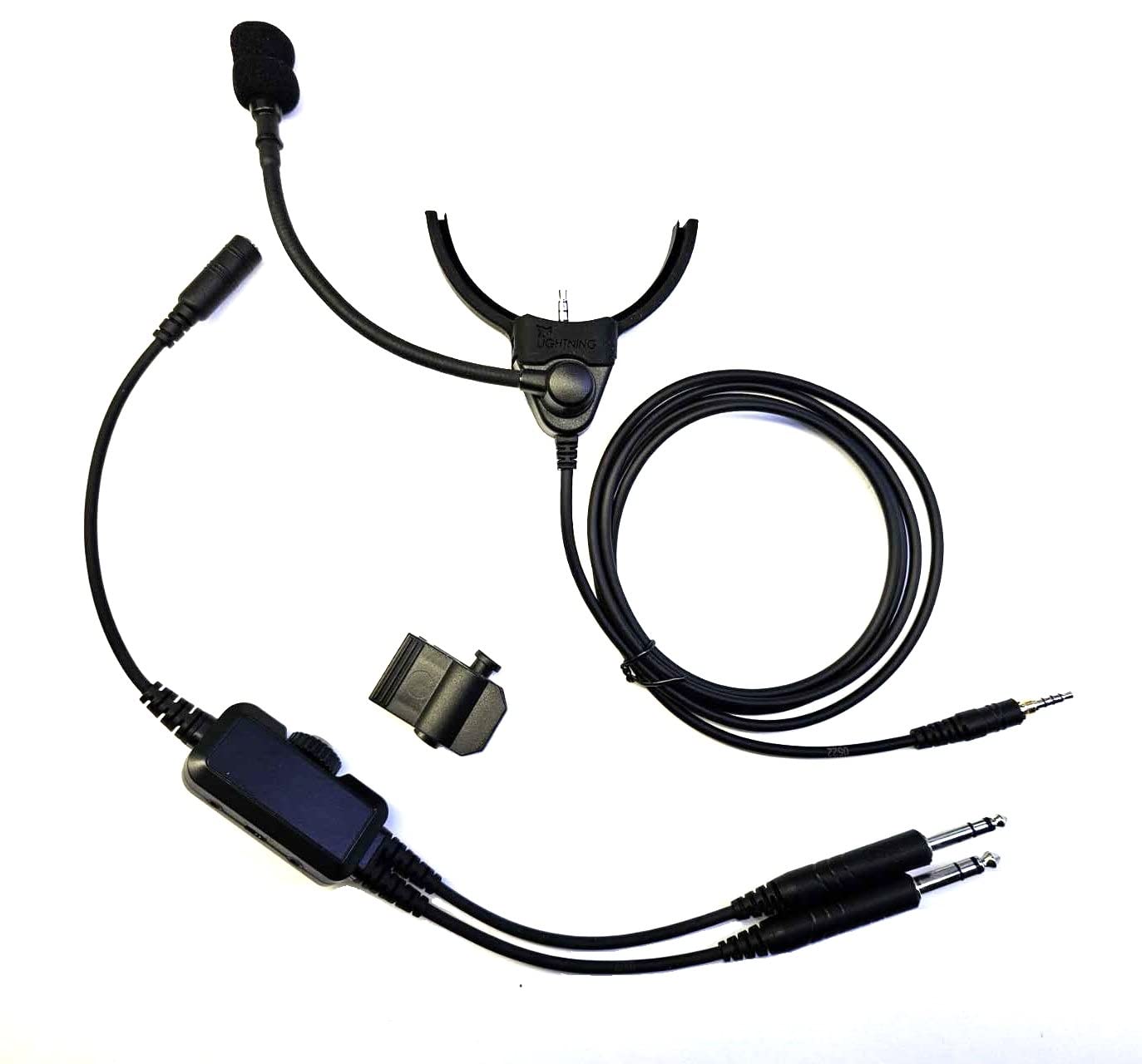 Crystal Mic Pro Lightning with TSOd Intricon Microphone. Compatible with Sony WH-1000XM5 Noise Cancelling Headphones