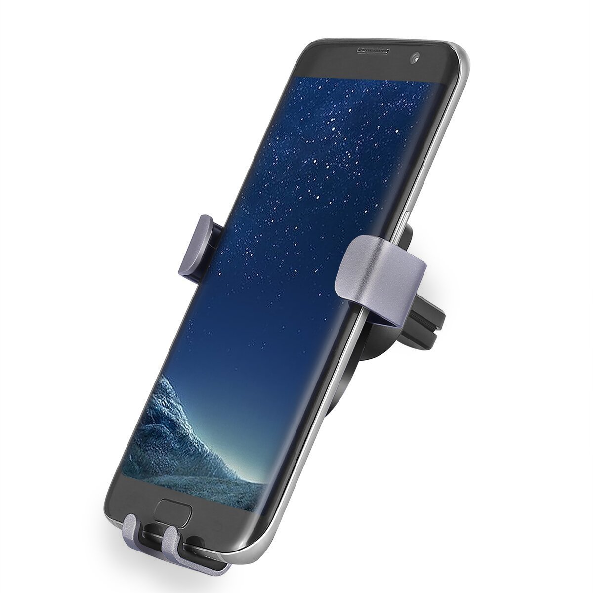LENPOW Cell Phone Mounts Holder for Car Air Vent Universal Mobile cradle Aluminum Stand Gravity Auto Lock and Release for iPhone X 8 7 6s 6 Plus Samsung Galaxy s8 S7 S6 LG Nexus Sony Nokia up to 6.2\