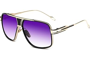GOBIGER Aviator Sunglasses for Men 100% UV Protection Goggle Alloy Frame with Case