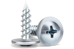 Wood Screws 1/2 Inch, 160 PCS FIXLINK Premium Truss Head Phillips Silver Wood Screws, Self Tapping Zinc Plated Modified Fast Truss Head Wood Screw Used in Indoor Furniture, Woodworking (#8 x 1/2")