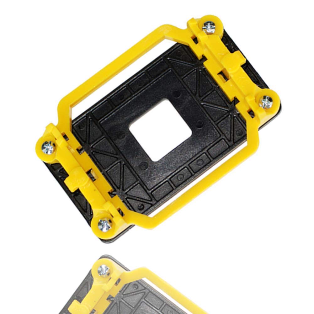 CPU Backplate For AM3, Plastic Backplane For Radiator Fan Bottom Bracket For AMD Bracket AM2/AM3/FM1/FM2 Motherboard (yellow)