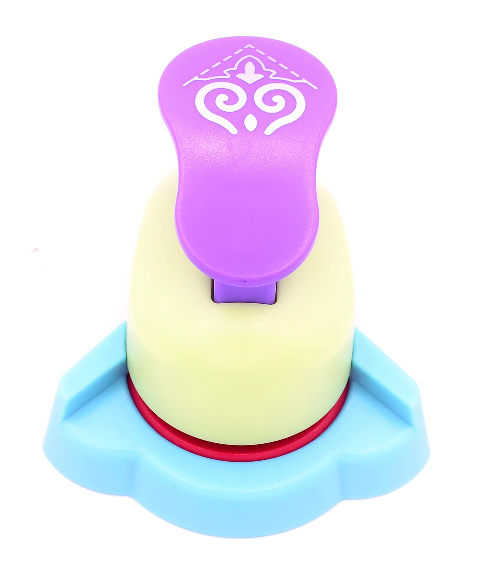 Kucaaa Craft Lever Corner Punch Eambossing Puncher Fancy Corner Punch Hollow Right-Angle Handmade Scrapbooking Embossing Punch (Flame Pattern)