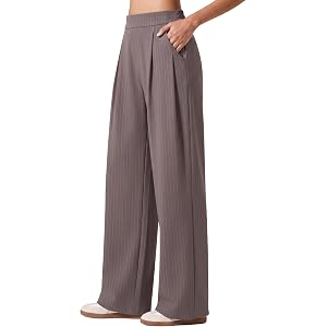 G4Free ShiftReady Women's Wide Leg Yoga Dress Pants High Waist with Pockets | Breathable Feel, Snag Resistant Fabric, Abrasio