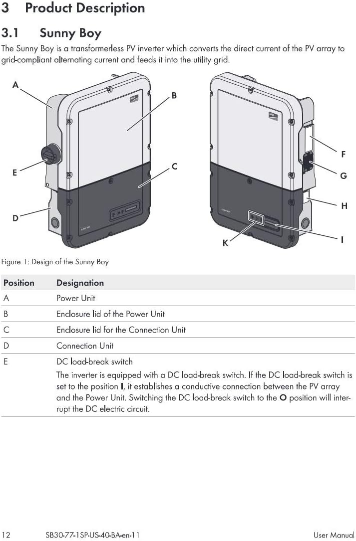 Sma 3000w 208 240 Vac Two Mppt Circuits Non Isolated String Inverter Sps Sb 3 0 Us Amazon Com