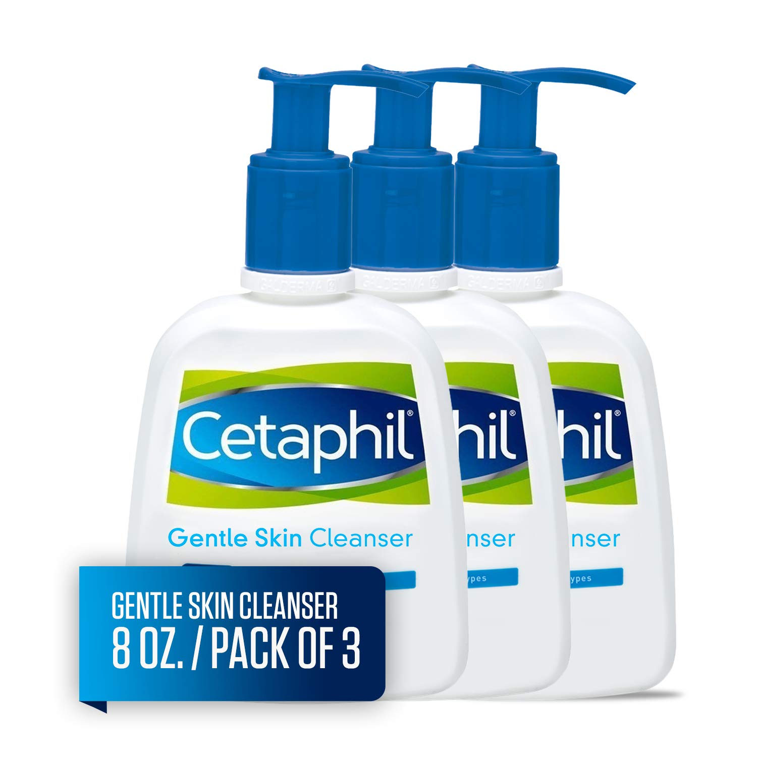 CETAPHIL Gentle Skin Cleanser | 8 fl oz (Pack of 3) | Hydrating Face Wash & Body Wash | Ideal for Sensitive, Dry Skin | Non-Irritating | Won’t Clog Pores | Fragrance-Free | Dermatologist Recommended