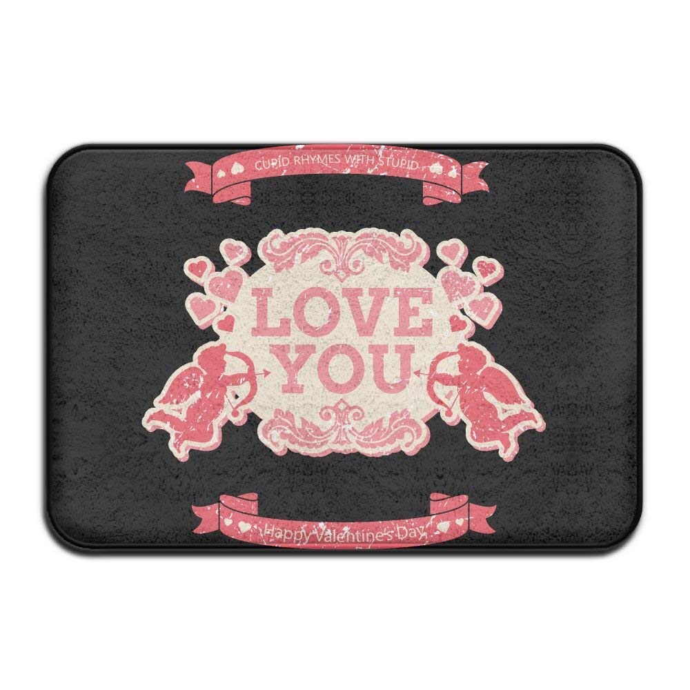Iisshop Cupid Rhymes With Stupid Valentines Day Soft Doormat