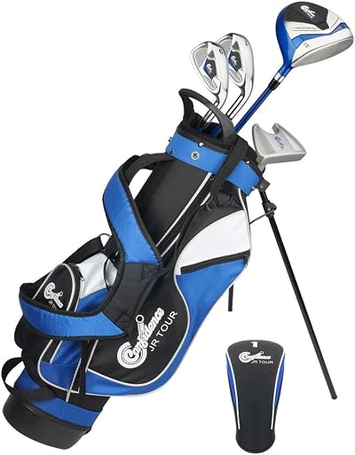 Confidence Golf Junior Set for Kids 8-12; Driver, Irons, Putter, Stand Bag