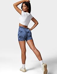 YEOREO Workout Scrunch Shorts Women V Back Gym Butt