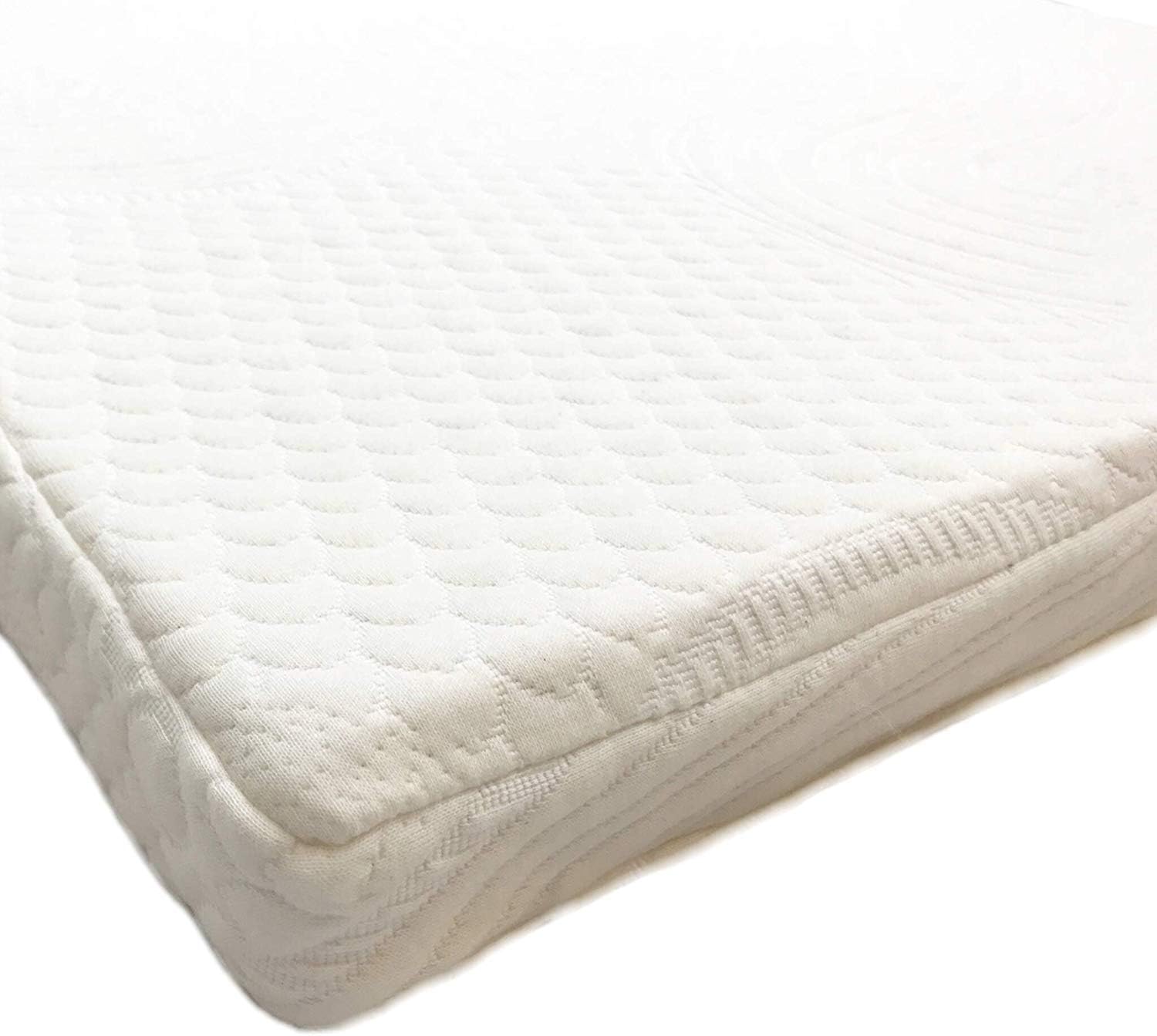 OrganicTextiles 100% Organic Latex Mattress Topper (Queen Size, 6" Inch, Medium Firm), Premium Organic Cotton Cover Protector