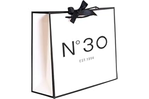 QLSKO 30th Birthday Keepsake Gift Paper Bag for Her-N°30 EST.1994 Thirty Anniversary Party Present Shopping Tote Bags Women 30 Year Old Decorations Idea (Medium, 1994 30th)…