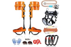 MITOJOSYEER Tree Climbing Gear - Tree Climbing Spikes Suitable for Tree Work, Fruit Picking,Tree Climbing,Logging of Tree Climbing Kit