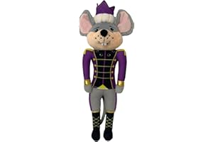 Nutcracker Ballet Gifts, Plush Nutcracker Doll, Mouse King Christmas Ornaments, Soft Figure Decoration with Traditional Royal Uniform for Holiday Home Decor, Ideal Xmas Ornament, 12 Inch