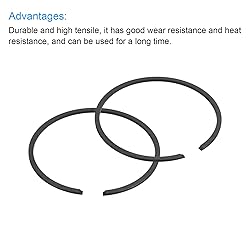 uxcell Piston Ring Set, 2Pcs 40mm x 1.5mm Standard
