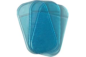 YOXCAN 5PCS Extra-Strong Anti-Slip Pad Car Dashboard Sticky Pad Removable Silicone Gel Mat Washable Multi-Purpose PU Gel for Cell Phone Tablet (Blue)