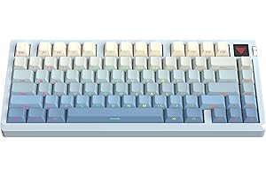 ARMOURY PD75M Full Aluminum 75% Wireless Mechanical Keyboard, Tri-Mode (Bluetooth/2.4G/USB-C), Hot-Swappable, RGB Backlit, Me