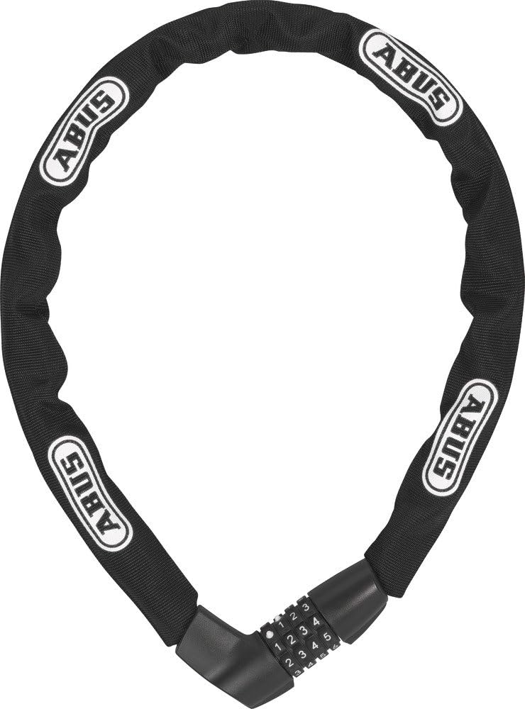 abus kettenschloss tresor 1385 75 zahlenschloss aus gehartetem stahl sicherheitslevel 6 75 cm 51133 schwarz amazon de sport freizeit
