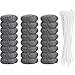 Aboat 24 Pieces Lint Traps Washing Machine Lint Trap Laundry Sink Drain Hose Screen Filter with 24 Pieces Cable Ties