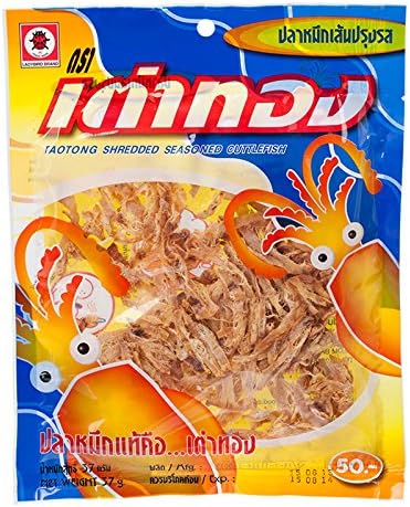 Taotong, Shredded Seasoned Cuttlefish, 37 g. [Pack of 2 pieces]