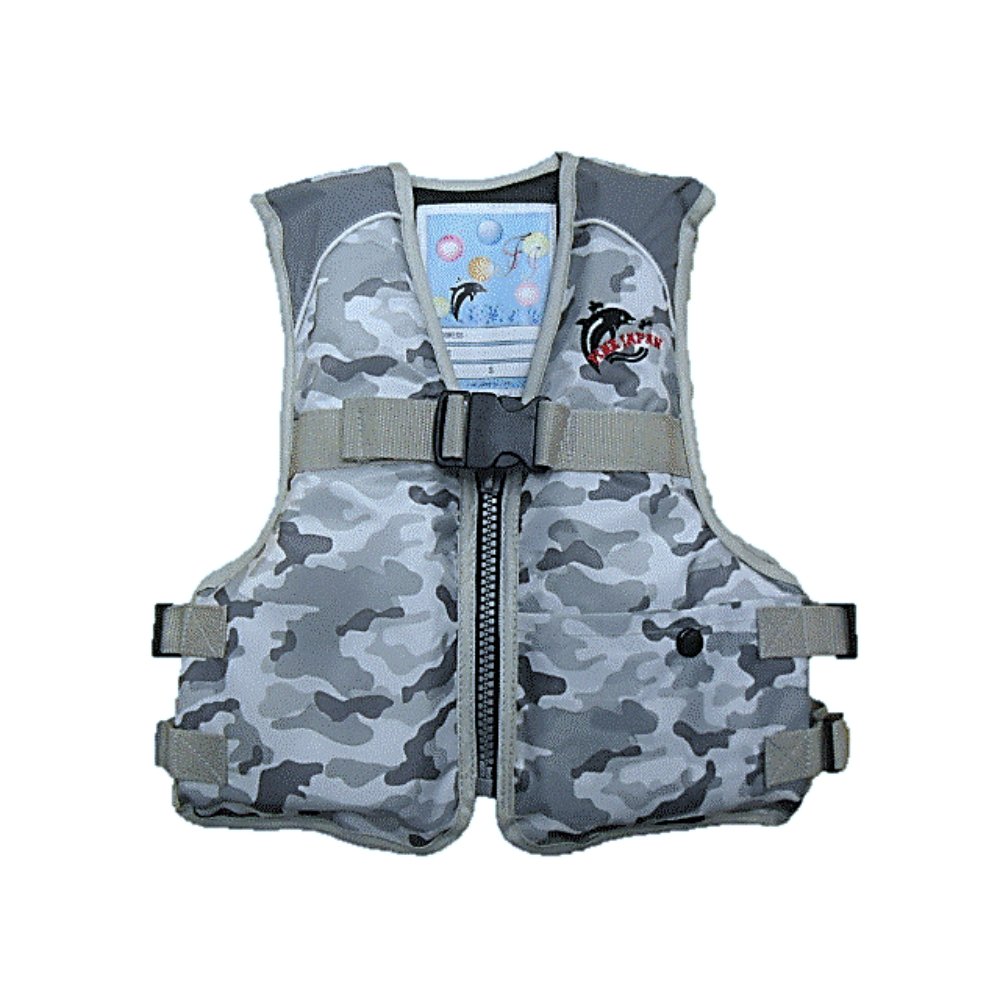 ファインジャパン ジュニアフローティングベスト グレーカモの商品画像