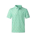 DEOLAX Mens Polo Shirts Moisture Wicking Dry Fit