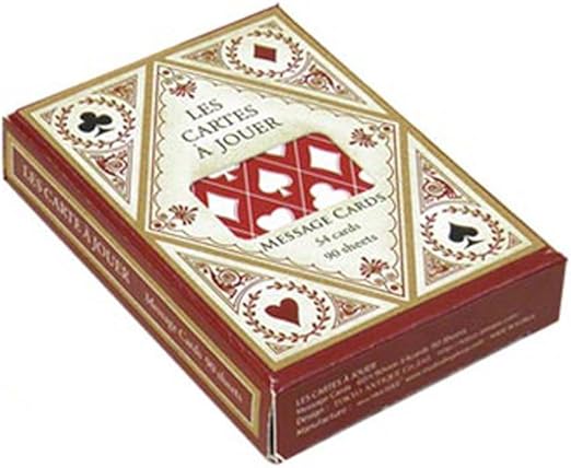 Amazon 東京アンティーク トランプメッセージカード レッドtomc R 文房具 オフィス用品 文房具 オフィス用品