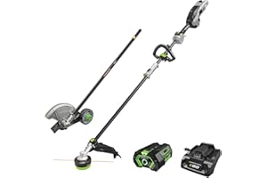 EGO MHC1603 Multi-Head Combo Kit 16-Inch 56-Volt Carbon Fiber String Trimmer with POWERLOAD™ & 8-Inch Carbon Fiber Edger Atta
