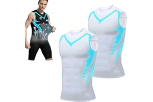 LOOPYAURA Maynox Vitaboost Compression Shirt, 2024 New Version Ionic Shaping Sleeveless Vest for Men Build Perfect Body